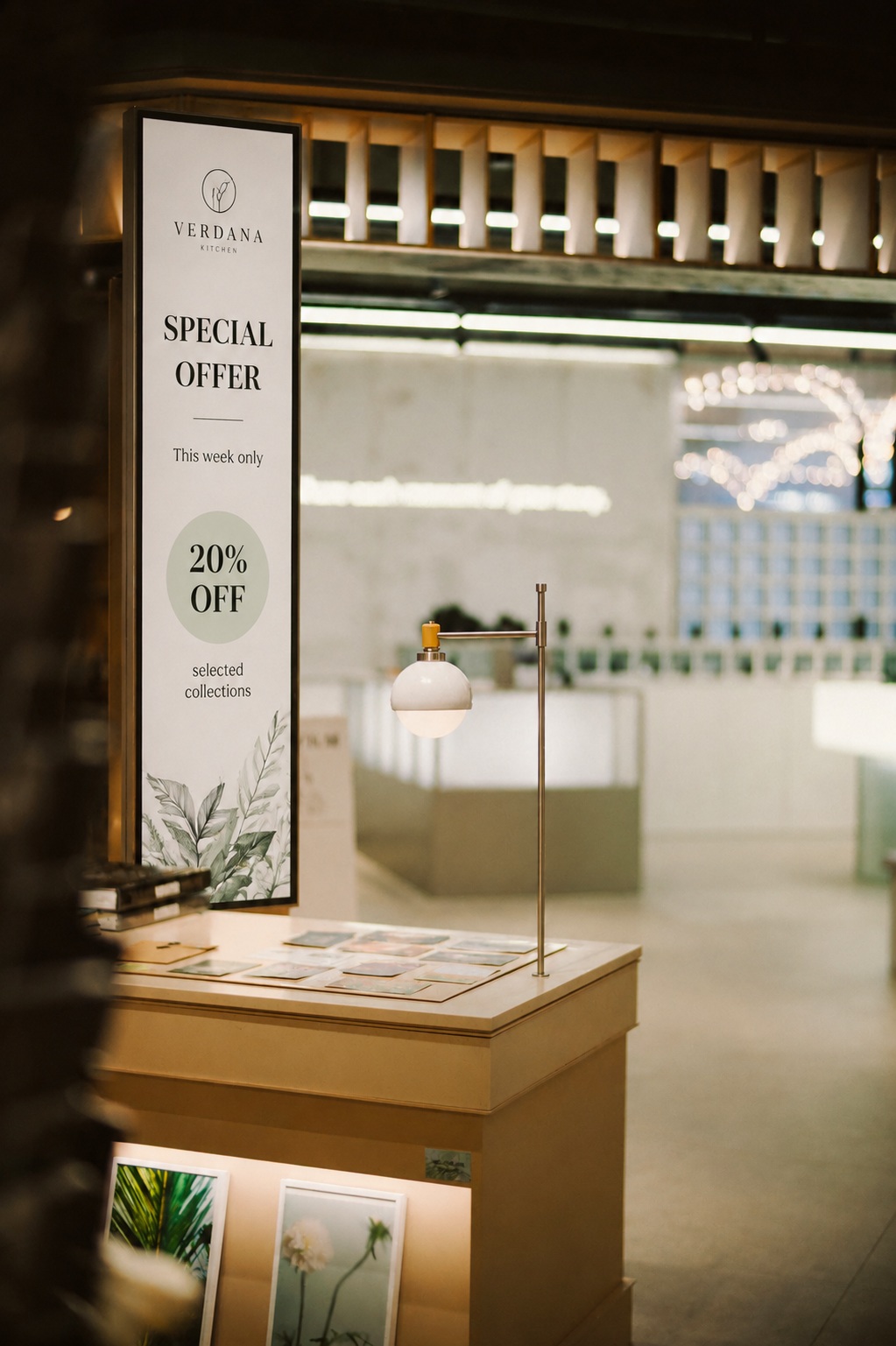 Retail environment with digital displays